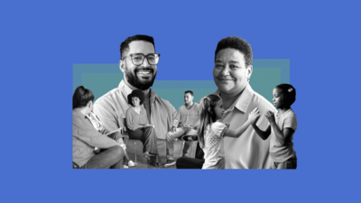 Collage of multiracial adults and children