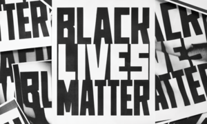 Black Lives Matter poster.